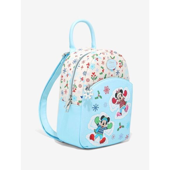 - ?Her Universe Mickey and Minnie mouse Snow Angels Mini Backpack main image 5